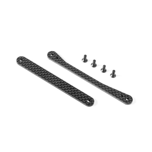 XB8 GRAPHITE BRACES FOR CHASSIS SIDE GUARDS - SET