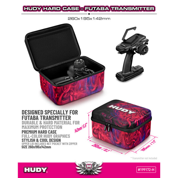 HUDY HARD CASE - 260x195x142MM - TRANSMITTER FUTABA