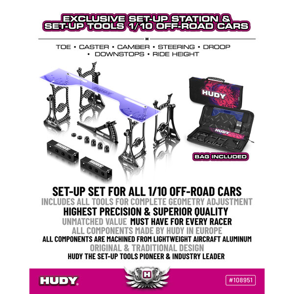 HUDY SET-UP TOOLSET 1/10 OFF-ROAD CARS