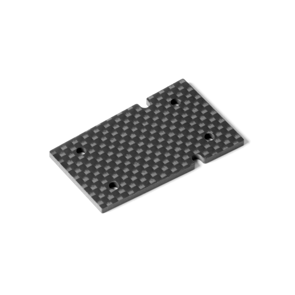 XB4'20 GRAPHITE REAR CHASSIS PLATE 2MM - NARROW