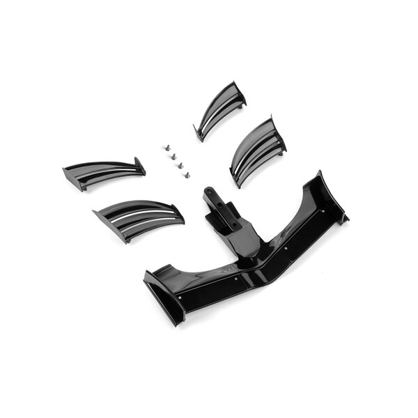 X1 COMPOSITE ADJUSTABLE FRONT WING - BLACK - ETS APPROVED