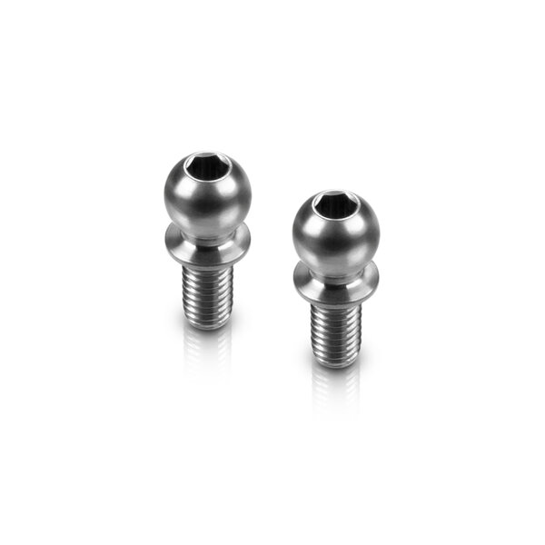 HUDY TITANIUM BALL STUD D=4.9 / L=6 / S=3.5 / 2MM HEX (2)