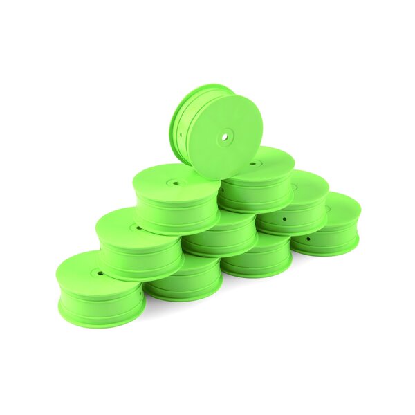 HUDY 1/10 OFF-ROAD WHEEL - 4WD – FRONT – GREEN (10)
