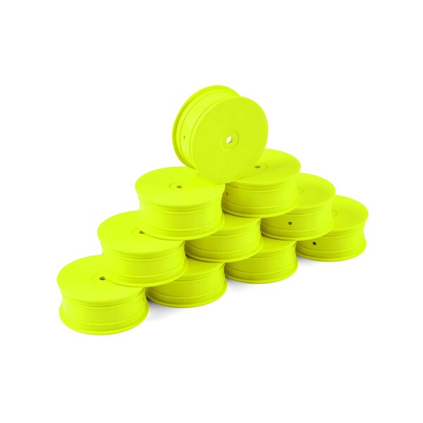 HUDY 1/10 OFF-ROAD WHEEL - 4WD – FRONT – YELLOW (10)