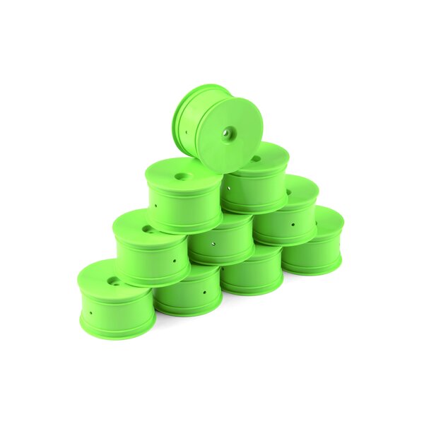 HUDY 1/10 OFF-ROAD WHEEL - 2WD/4WD – REAR – GREEN (10)