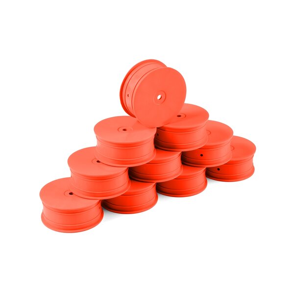 HUDY 1/10 OFF-ROAD WHEEL - 4WD – FRONT – ORANGE (10)
