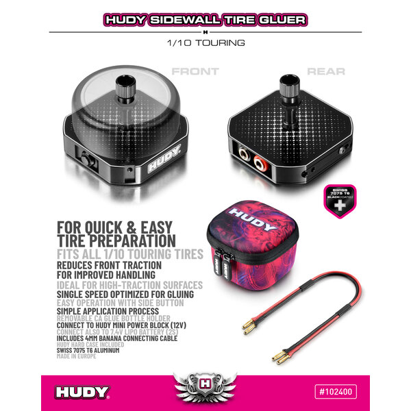 HUDY SIDEWALL TIRE GLUER 1/10 TOURING