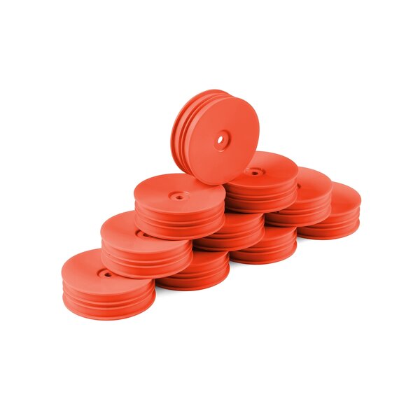 HUDY 1/10 OFF-ROAD WHEEL - 2WD – FRONT – NARROW – ORANGE (10)