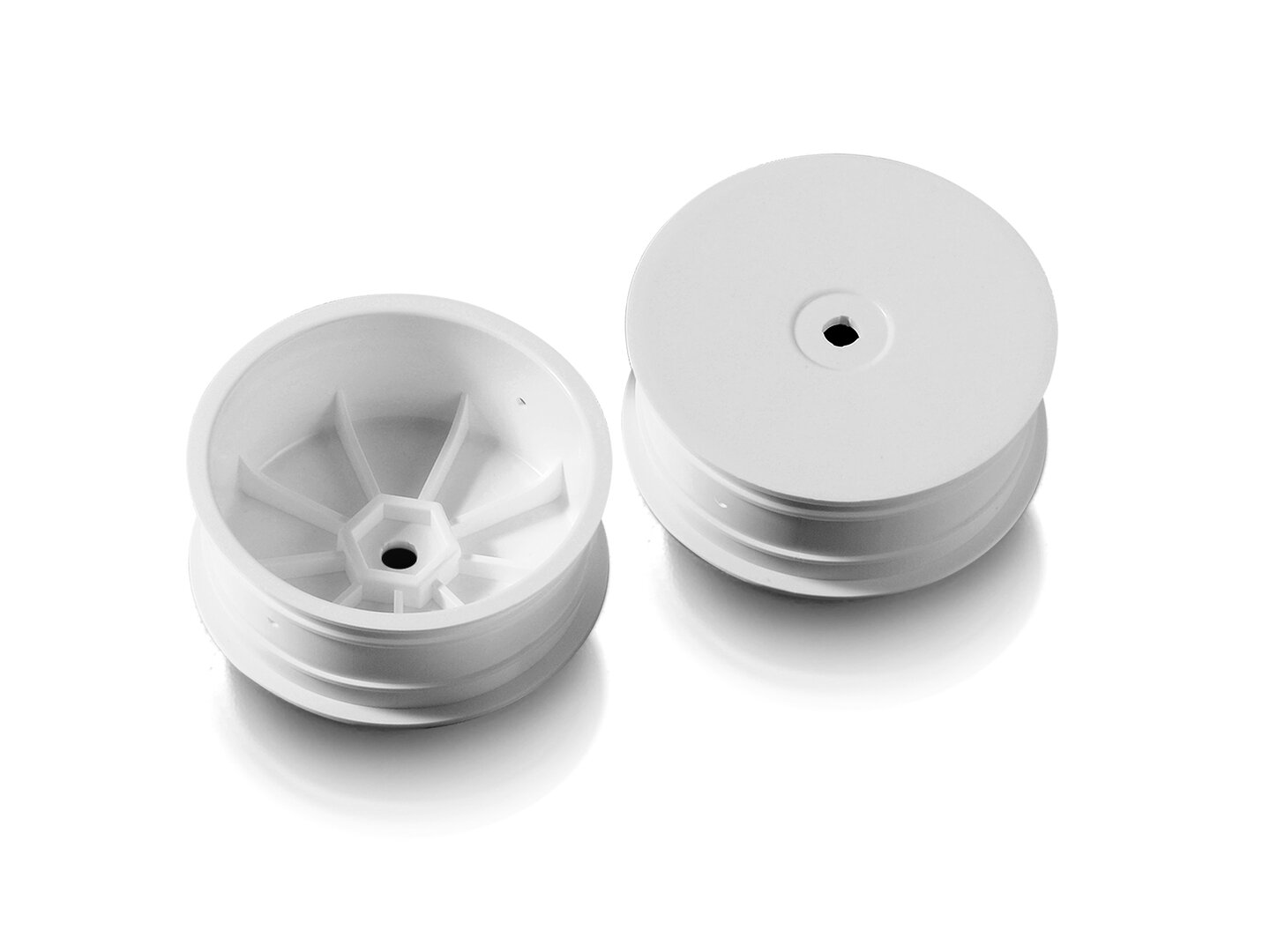 4WD FRONT WHEEL AERODISK WITH 12MM HEX IFMAR - WHITE (10)