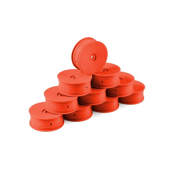 HUDY 1/10 OFF-ROAD WHEEL - 2WD – FRONT – ORANGE (10)