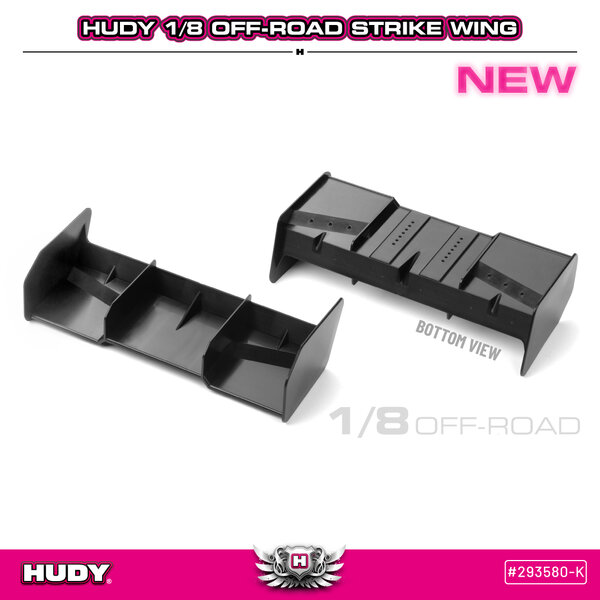 HUDY 1/8 OFF-ROAD STRIKE WING - BLACK