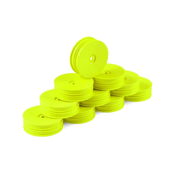 HUDY 1/10 OFF-ROAD WHEEL - 2WD – FRONT – NARROW – YELLOW (10)