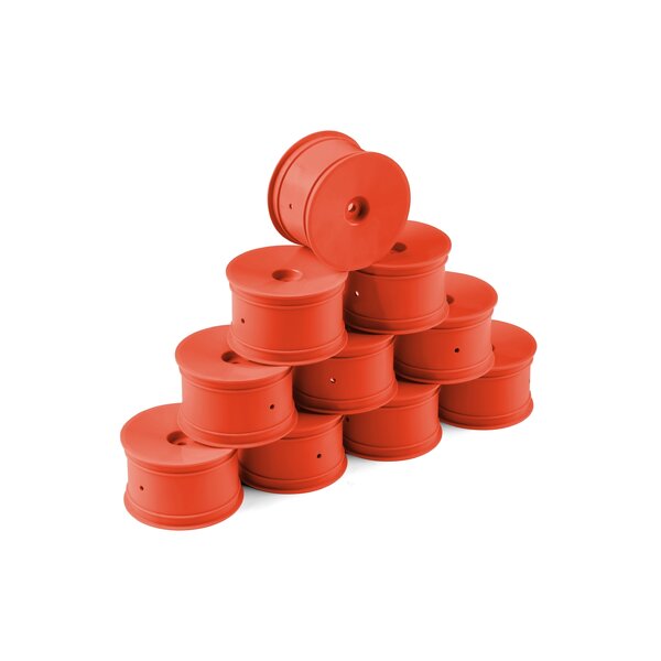 HUDY 1/10 OFF-ROAD WHEEL - 2WD/4WD – REAR – ORANGE (10)