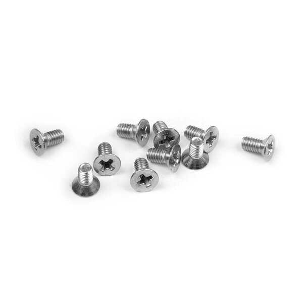 SCREW PHILLIPS FH M2.5x5 - STAINLESS (10)